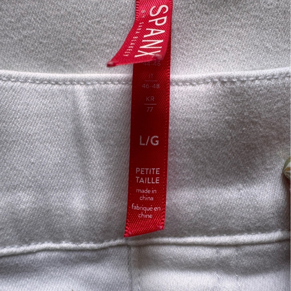 SPANX Women's Crisp White Ankle Skinny Jeans - Large Petite - Picture 11 of 15
